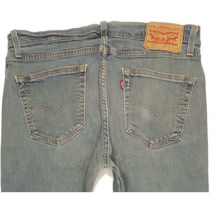 Levi's 511 Men Blue Straight Slim Stretch Jeans W34 L33