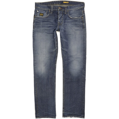G-Star 3301 Men Blue Straight Regular Jeans W34 L32