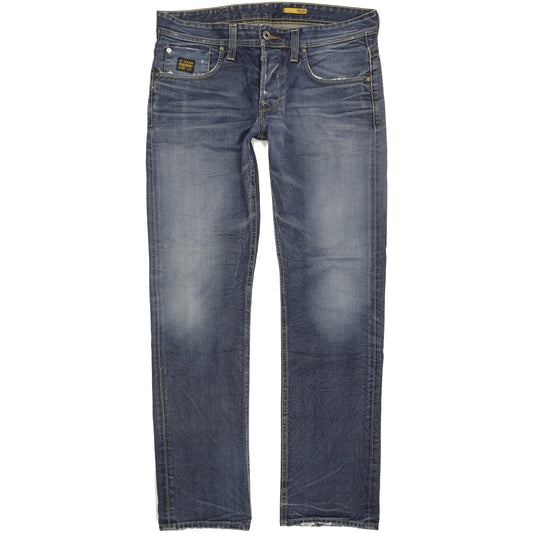 G-Star 3301 Men Blue Straight Regular Jeans W34 L32