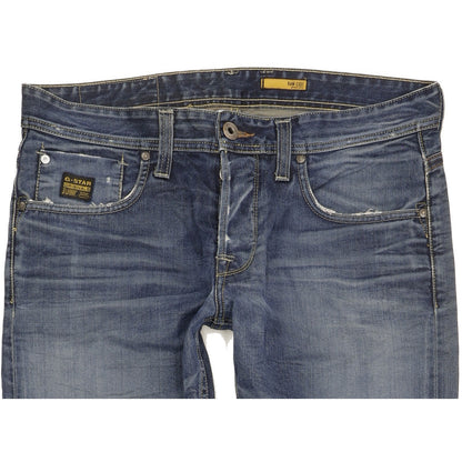 G-Star 3301 Men Blue Straight Regular Jeans W34 L32