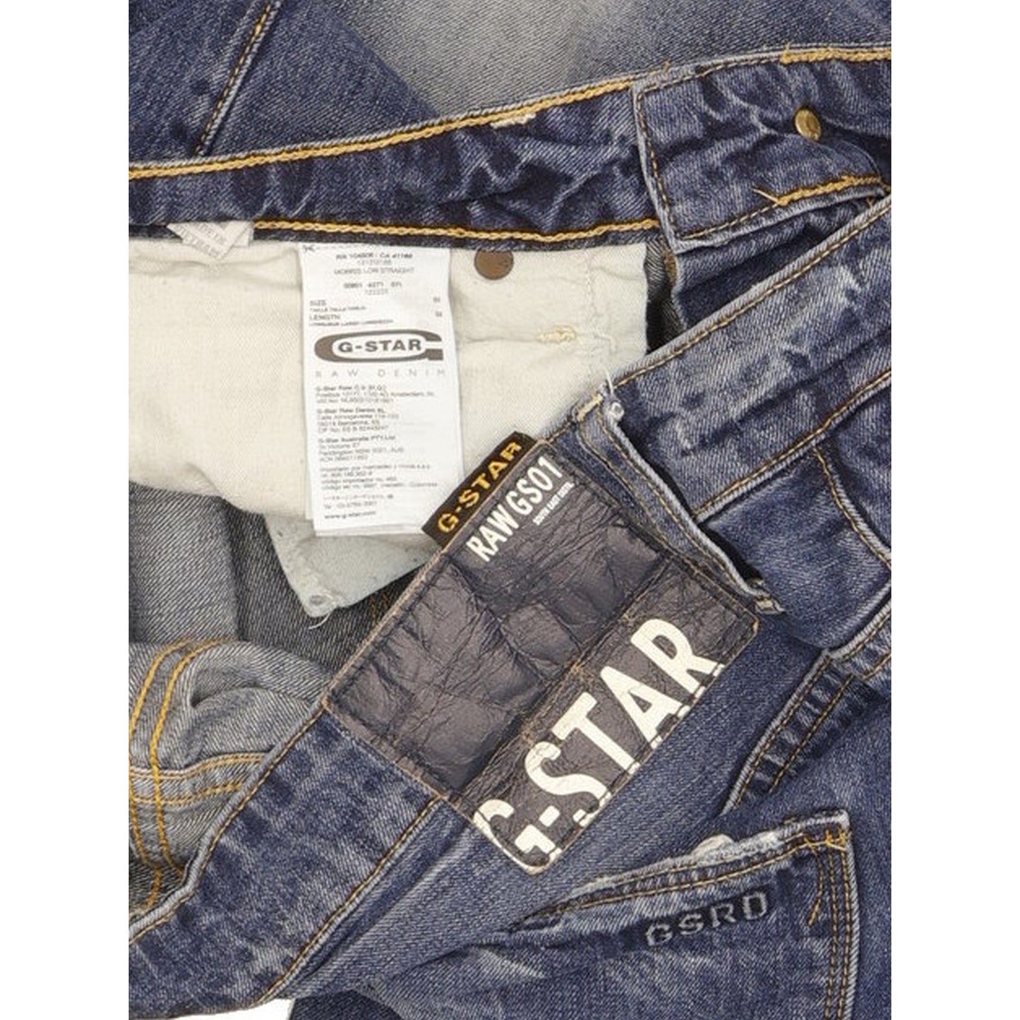 G-Star Morris Men Blue Straight Regular Jeans W33 L31