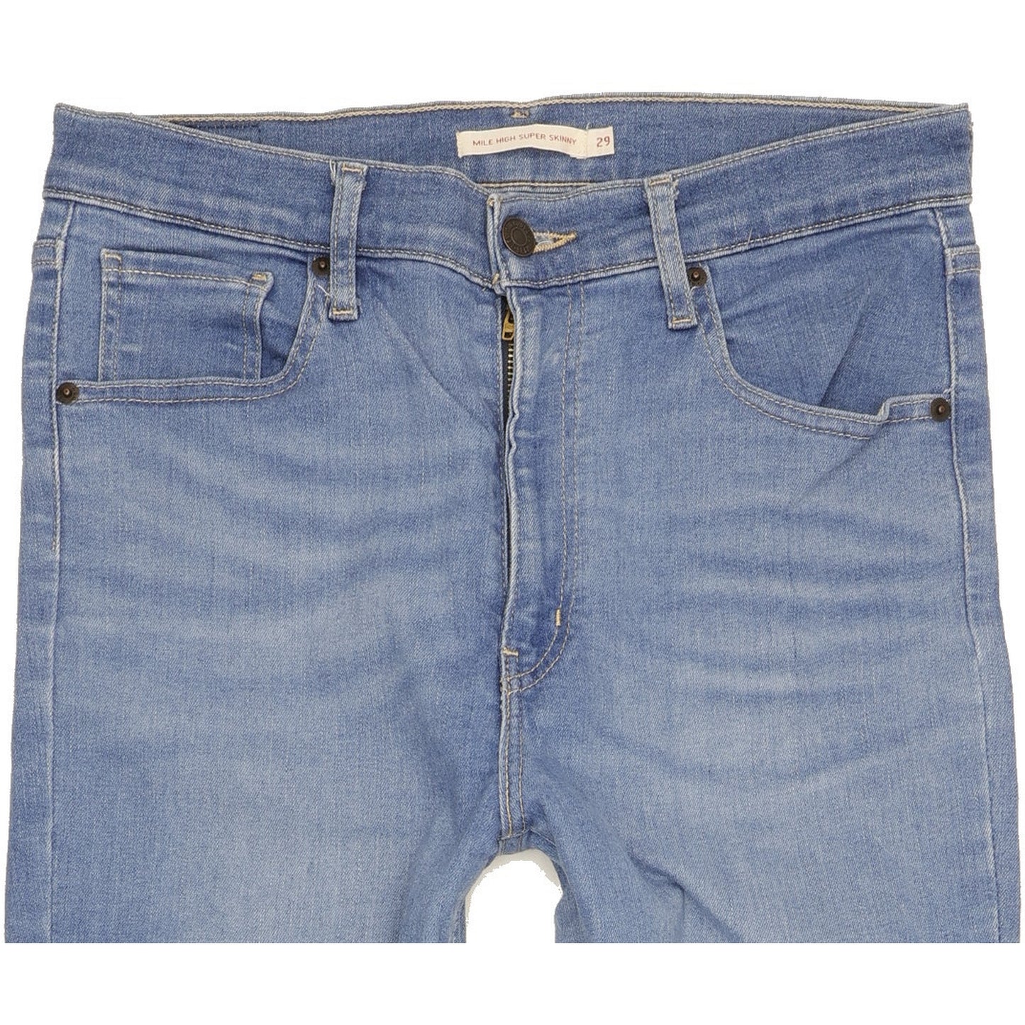 Levi's Mile Blue Skinny Slim Stretch Jeans High Waisted W29 L31