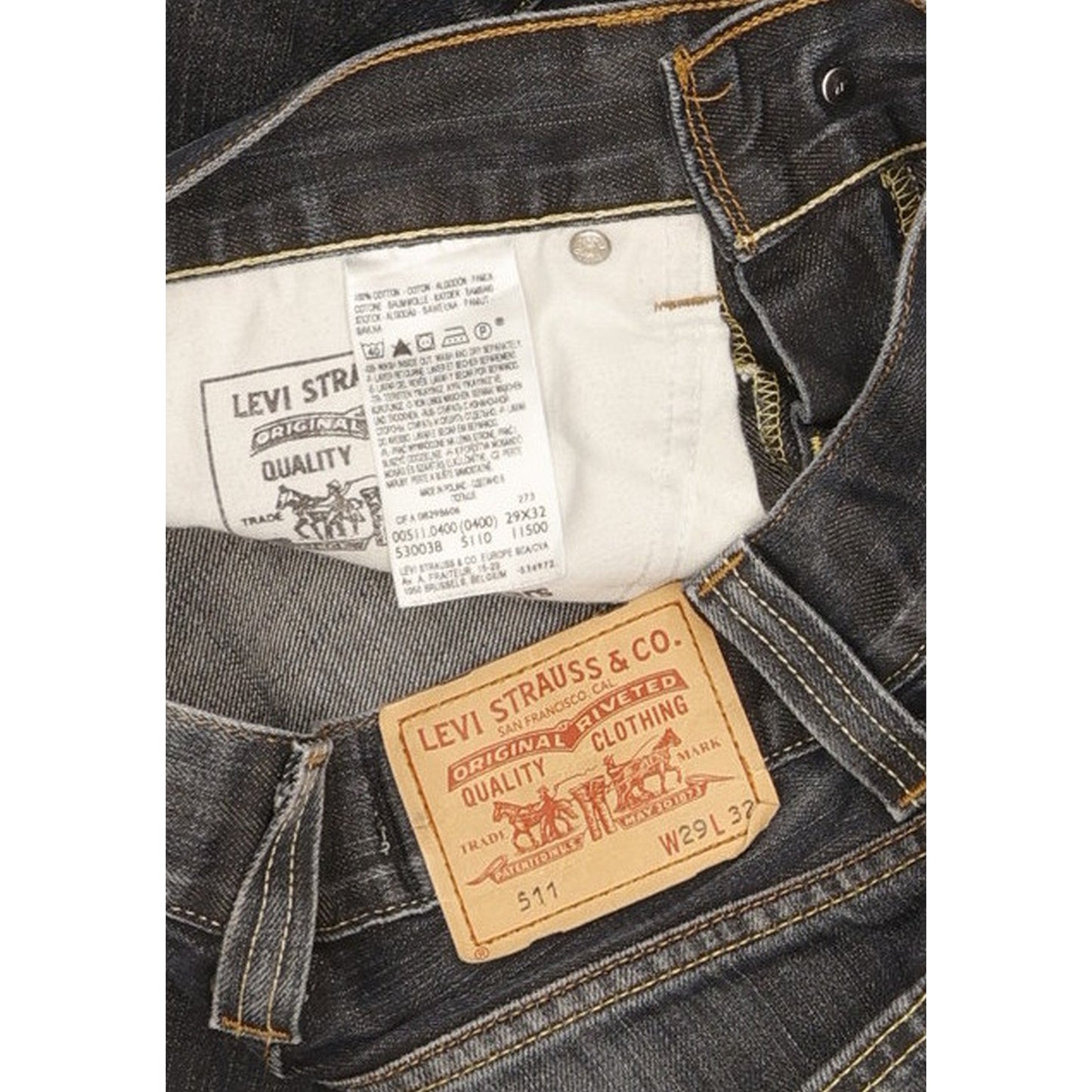 Levi's 511 Men Blue Straight Slim Jeans W29 L31