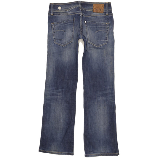 G-Star Ford Women Blue Bootcut Loose Stretch Jeans W26 L30