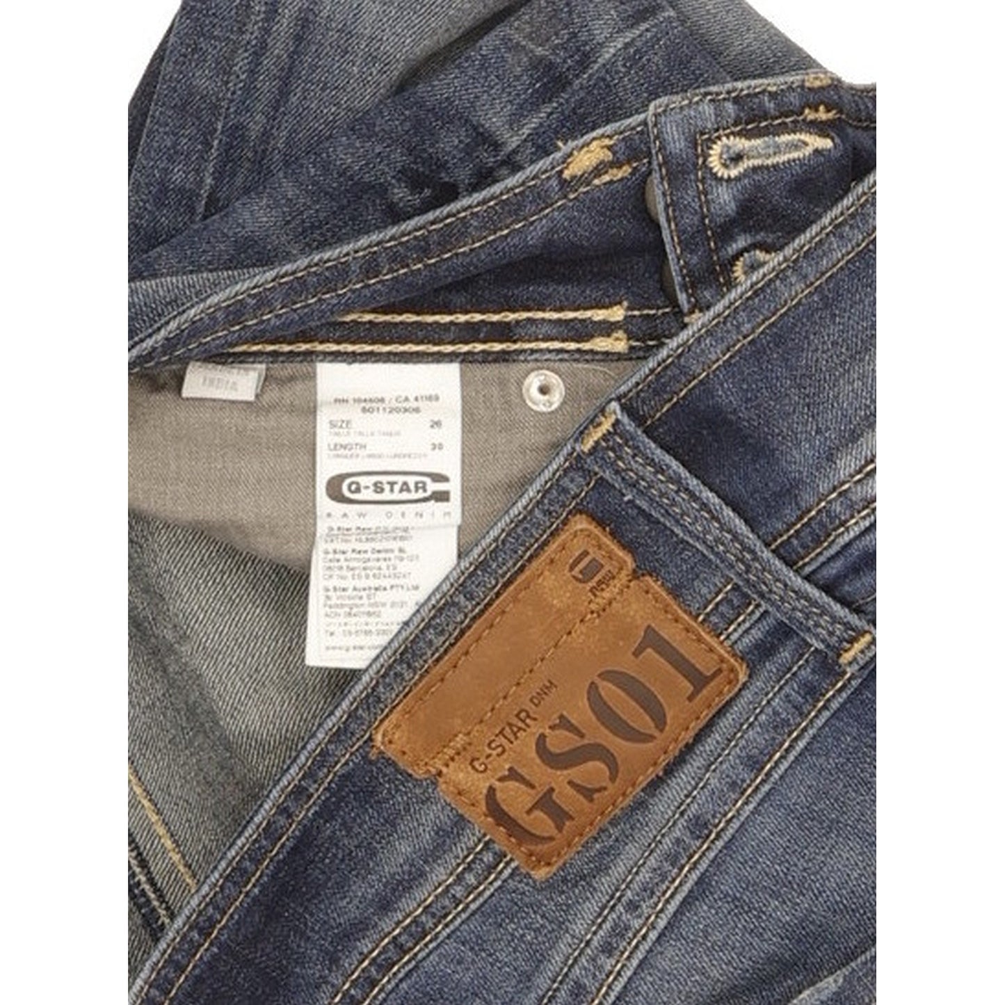 G-Star Ford Women Blue Bootcut Loose Stretch Jeans W26 L30