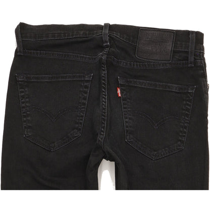 Levi's 511 Men Black Straight Slim Stretch Jeans W32 L32