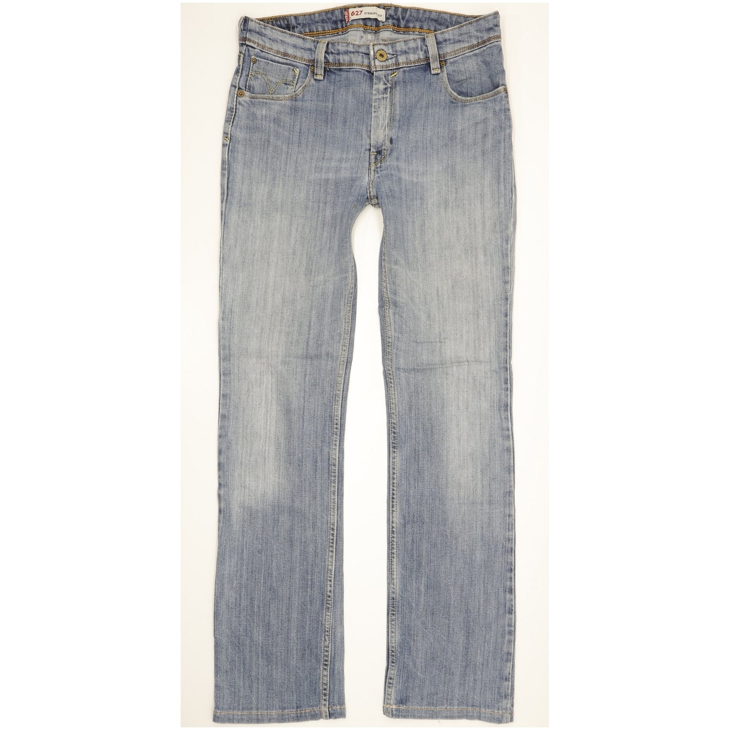 Levi's 627 Women Blue Straight Slim Stretch Jeans W31 L31