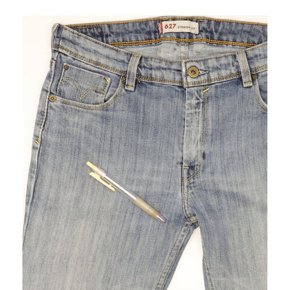 Levi's 627 Women Blue Straight Slim Stretch Jeans W31 L31