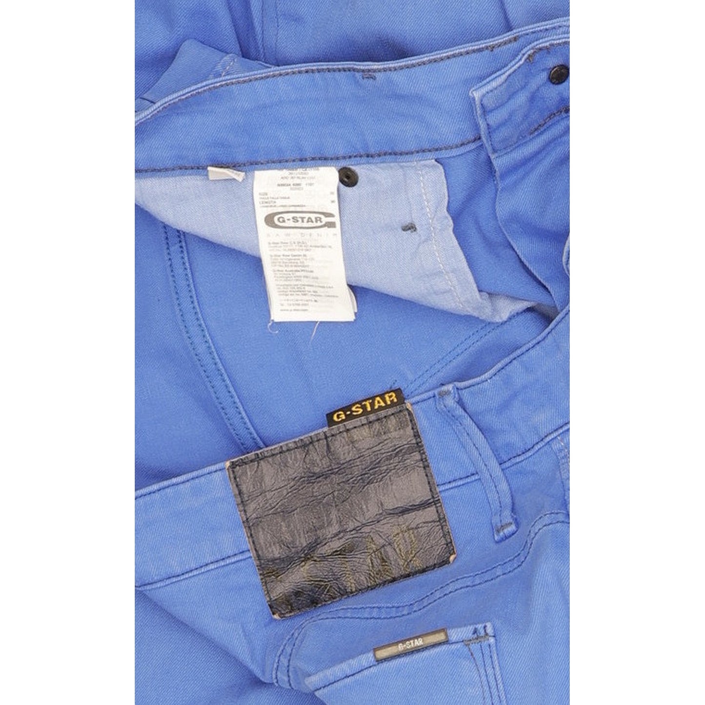 G-Star Arc 3D Men Blue Straight Slim Stretch Jeans W32 L36