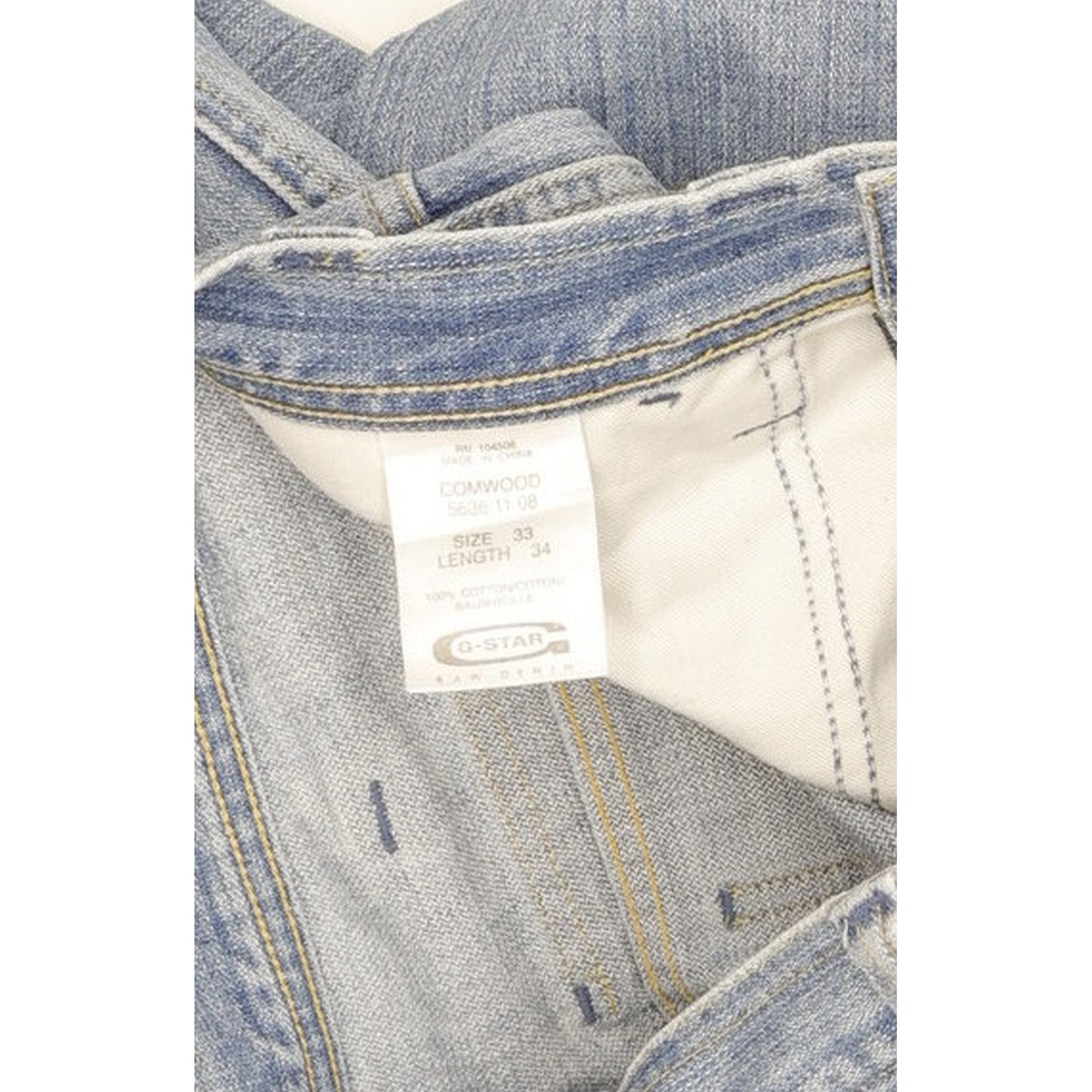 G-Star Comwood Men Blue Bootcut Regular Jeans W33 L34