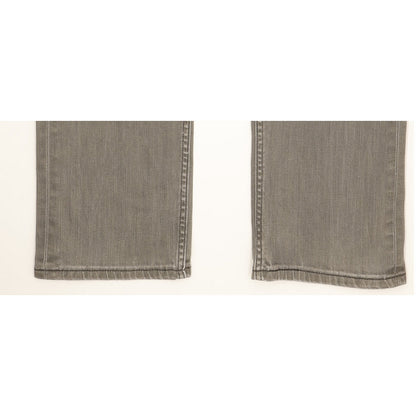 Levi's 504 Men Grey Straight Regular Stretch Jeans W33 L29