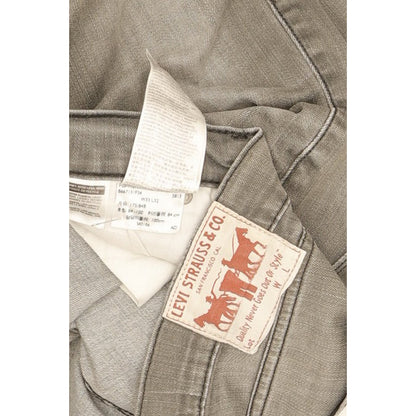 Levi's 504 Men Grey Straight Regular Stretch Jeans W33 L29