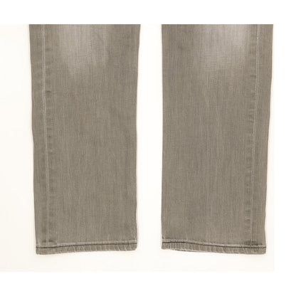 Levi's 504 Men Grey Straight Regular Stretch Jeans W33 L29