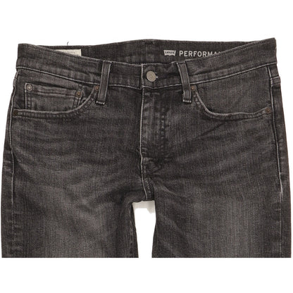 Levi's 511 Men Black Straight Slim Stretch Jeans W32 L34