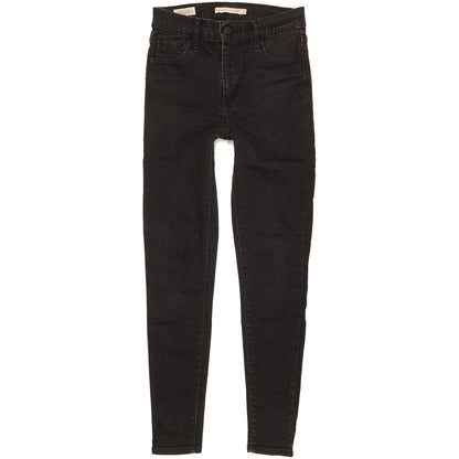 Levi's 720 Women Black Skinny Slim Stretch Jeans W26 L27
