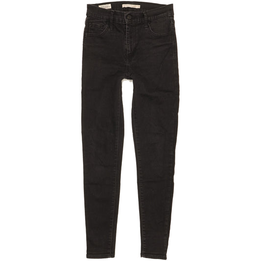 Levi's 720 Women Black Skinny Slim Stretch Jeans W26 L27