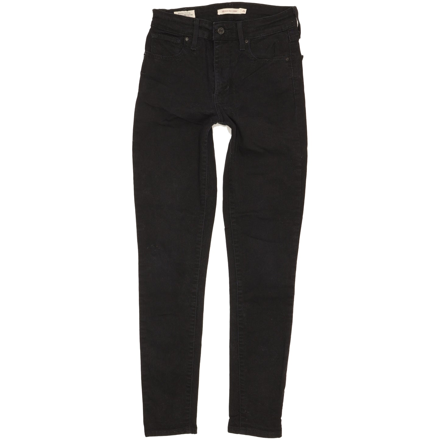 Levi's 721 Women Black Skinny Slim Stretch Jeans W26 L29