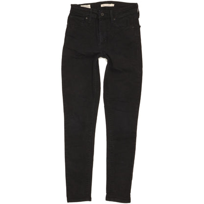 Levi's 721 Women Black Skinny Slim Stretch Jeans W26 L29