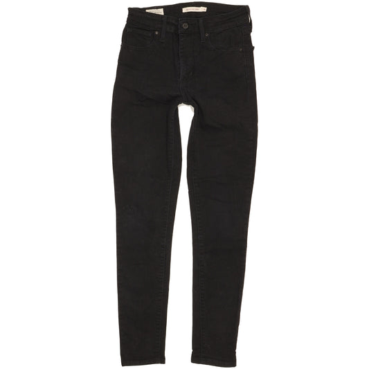 Levi's 721 Women Black Skinny Slim Stretch Jeans W26 L29