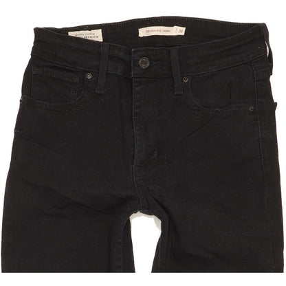 Levi's 721 Women Black Skinny Slim Stretch Jeans W26 L29