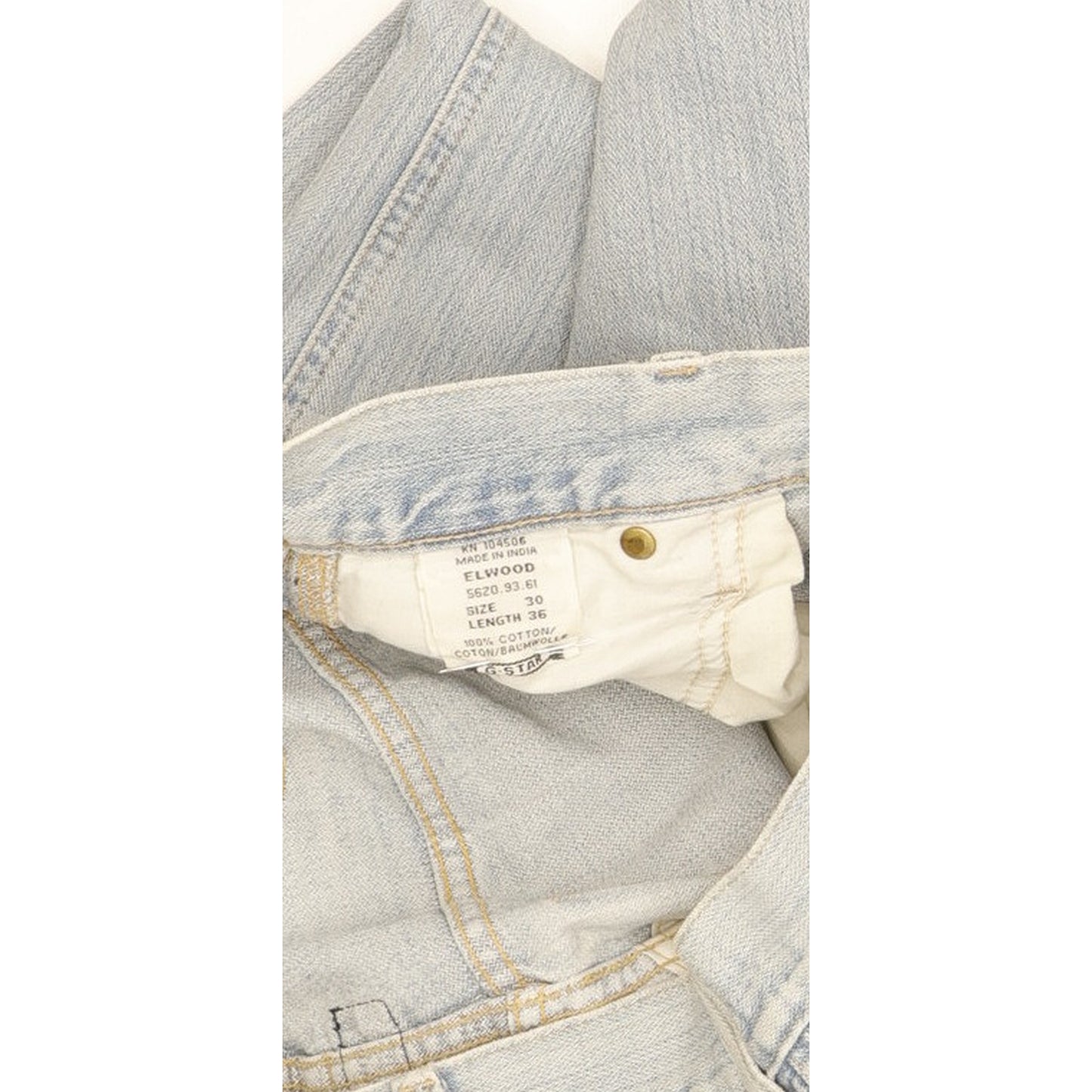 G-Star Elwood Men Blue Straight Regular Jeans W30 L35