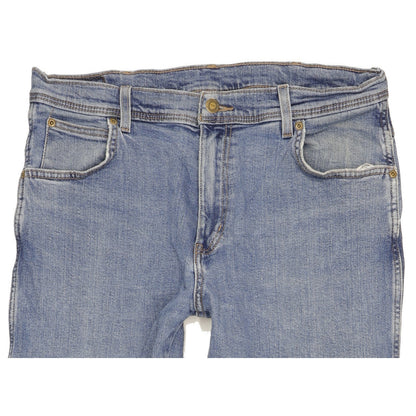 Wrangler Durable Quality Men Blue Straight Regular Stretch Jeans W36 L32