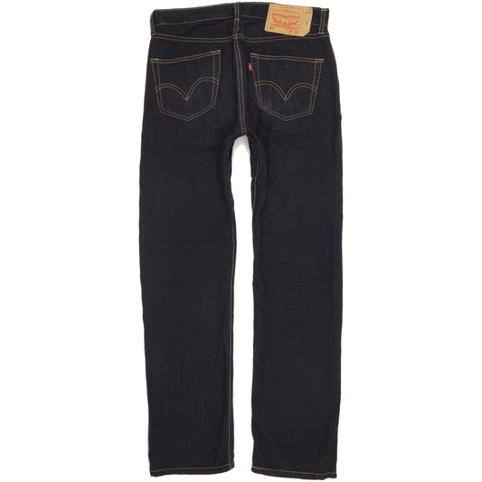 Levi's 501 Men Navy Straight Regular Trousers W32 L32