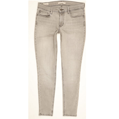 Levi's 710 Super Women Grey Skinny Slim Stretch Jeans W31 L29