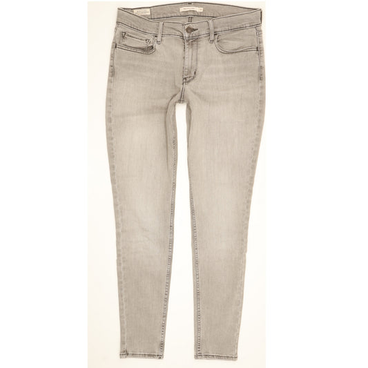 Levi's 710 Super Women Grey Skinny Slim Stretch Jeans W31 L29