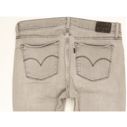 Levi's 710 Super Women Grey Skinny Slim Stretch Jeans W31 L29