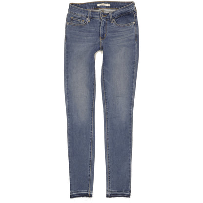 Levi's 711 Women Blue Skinny Slim Jeans W25 L32