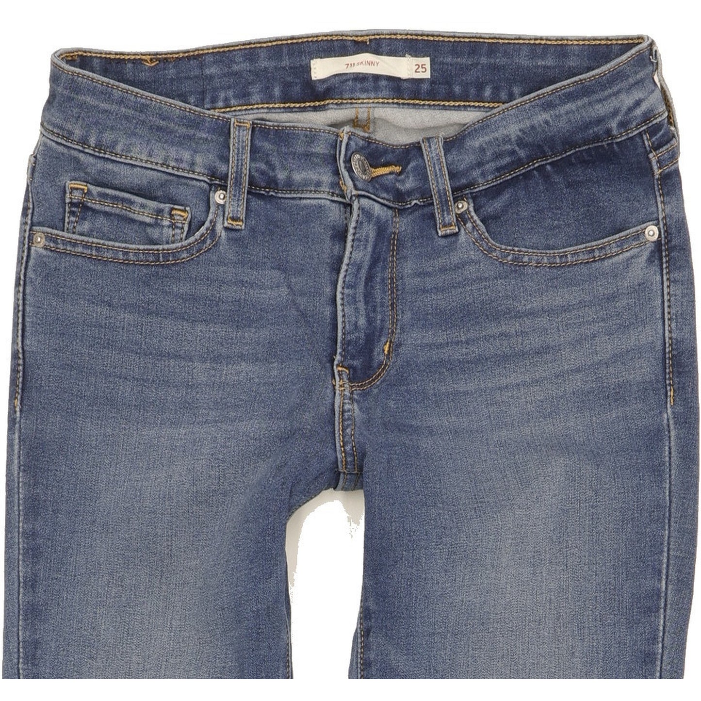 Levi's 711 Women Blue Skinny Slim Jeans W25 L32