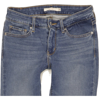 Levi's 711 Women Blue Skinny Slim Jeans W25 L32