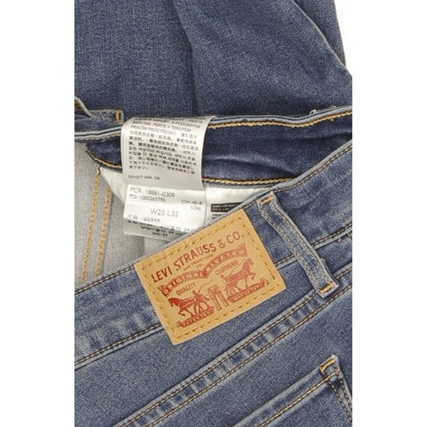 Levi's 711 Women Blue Skinny Slim Jeans W25 L32