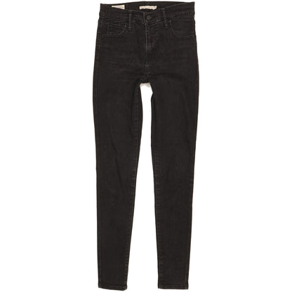 Levi's 720 Women Black Skinny Slim Stretch Jeans W26 L30