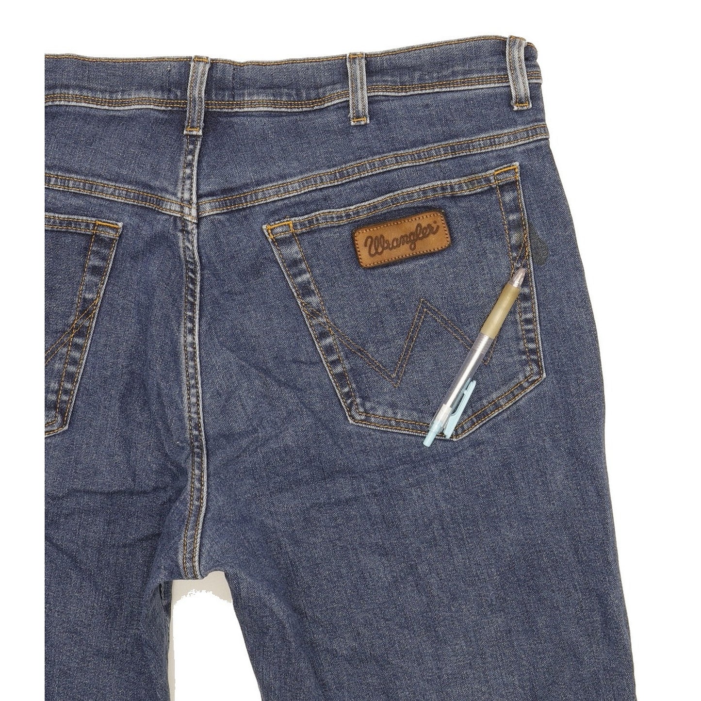 Wrangler Texas Men Blue Straight Regular Jeans W42 L29