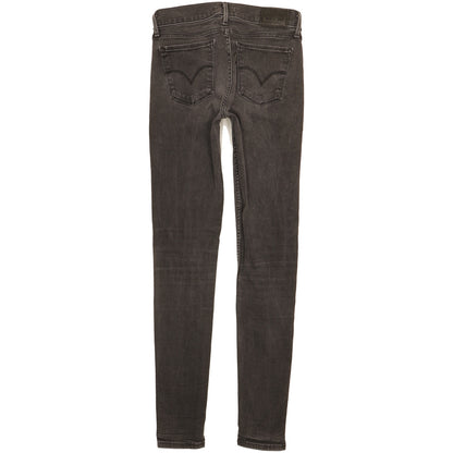 Levi's 710 Super Women Black Skinny Slim Stretch Jeans W27 L29