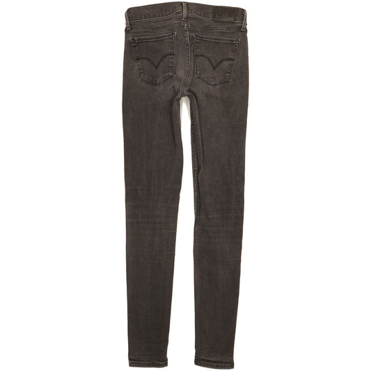 Levi's 710 Super Women Black Skinny Slim Stretch Jeans W27 L29