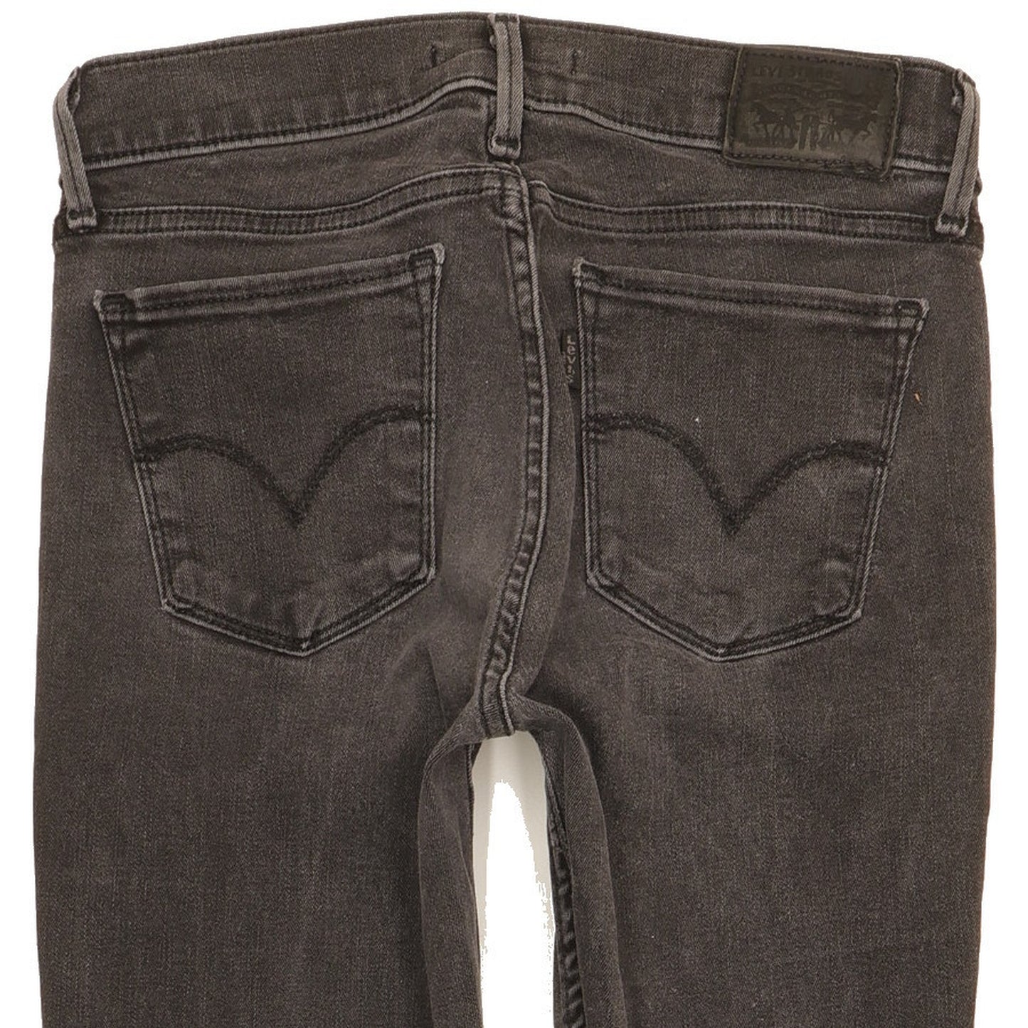 Levi's 710 Super Women Black Skinny Slim Stretch Jeans W27 L29