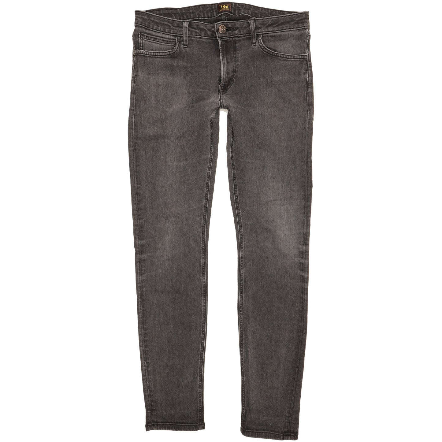 Lee Malone Men Black Skinny Slim Stretch Jeans W33 L33
