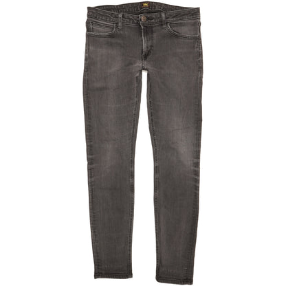 Lee Malone Men Black Skinny Slim Stretch Jeans W33 L33