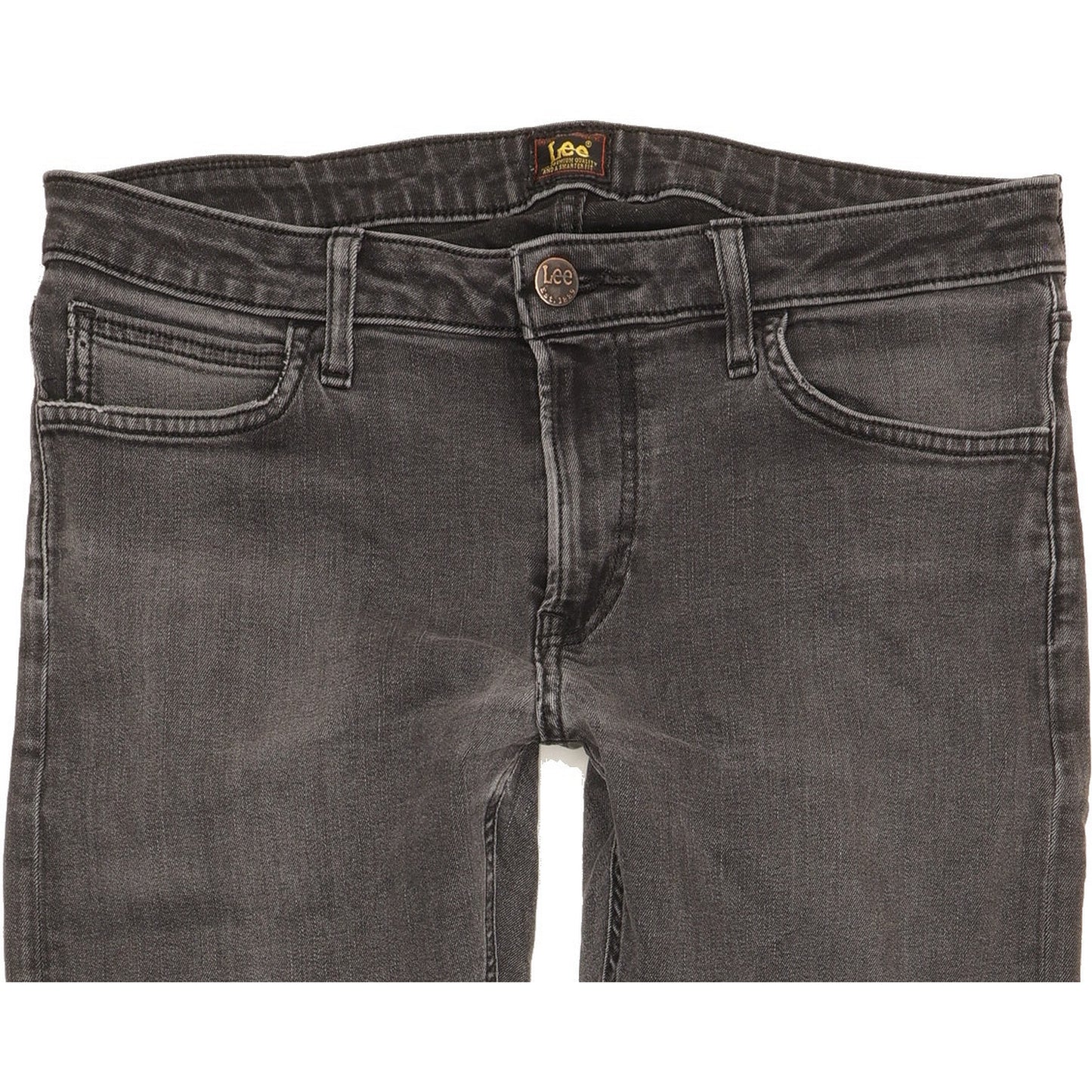 Lee Malone Men Black Skinny Slim Stretch Jeans W33 L33