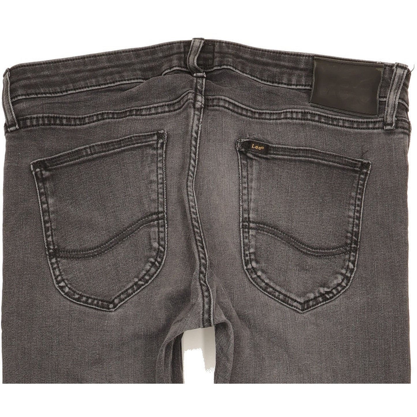 Lee Malone Men Black Skinny Slim Stretch Jeans W33 L33