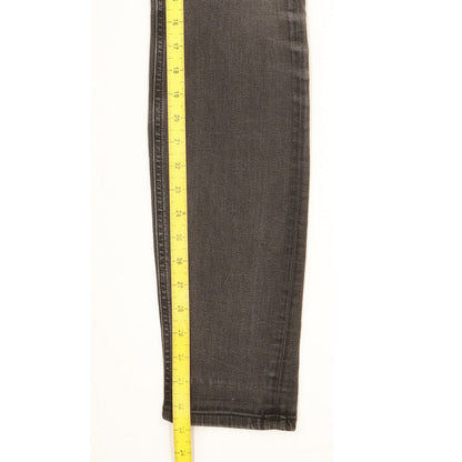 Lee Malone Men Black Skinny Slim Stretch Jeans W33 L33