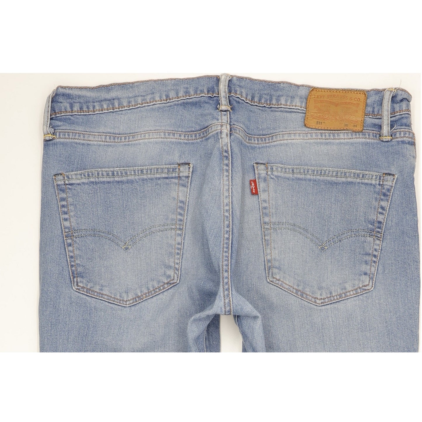 Levi's 511 Men Blue Straight Slim Stretch Jeans W36 L34