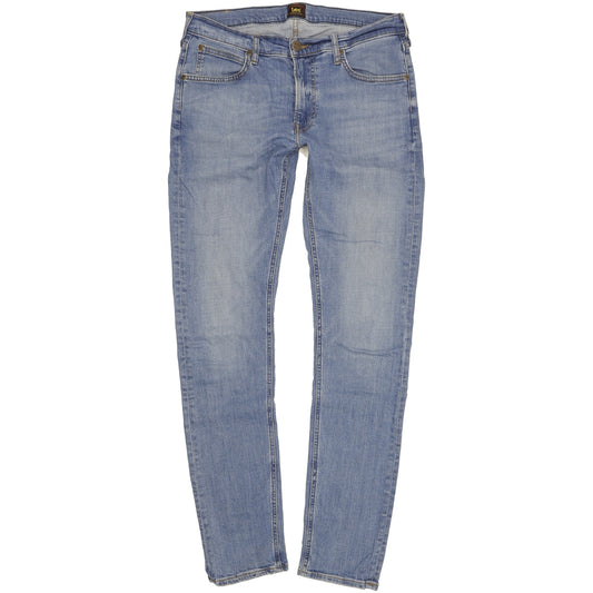 Lee Luke Men Blue Skinny Slim Stretch Jeans W32 L34