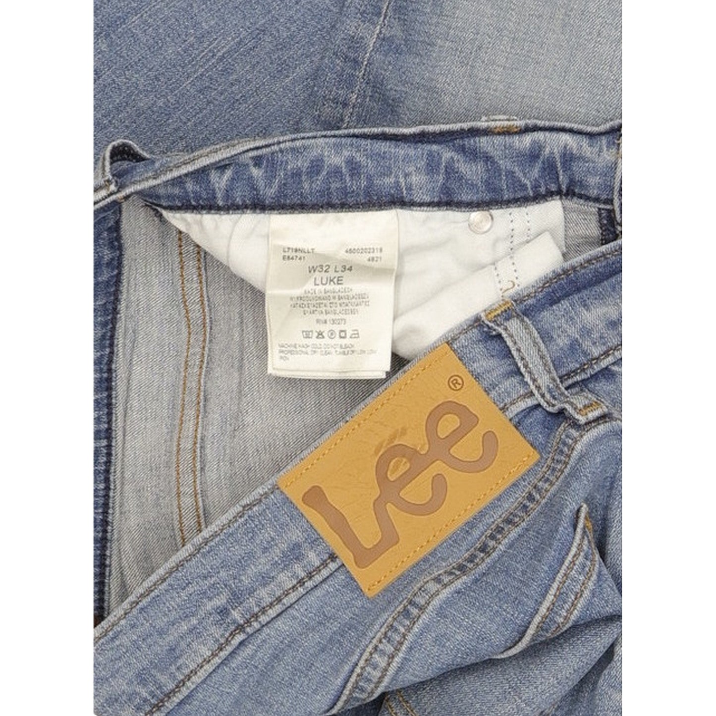 Lee Luke Men Blue Skinny Slim Stretch Jeans W32 L34