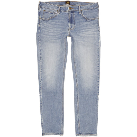 Lee Luke Men Blue Skinny Slim Stretch Jeans W34 L31
