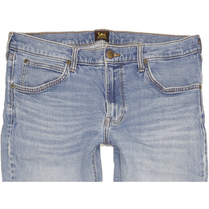 Lee Luke Men Blue Skinny Slim Stretch Jeans W34 L31