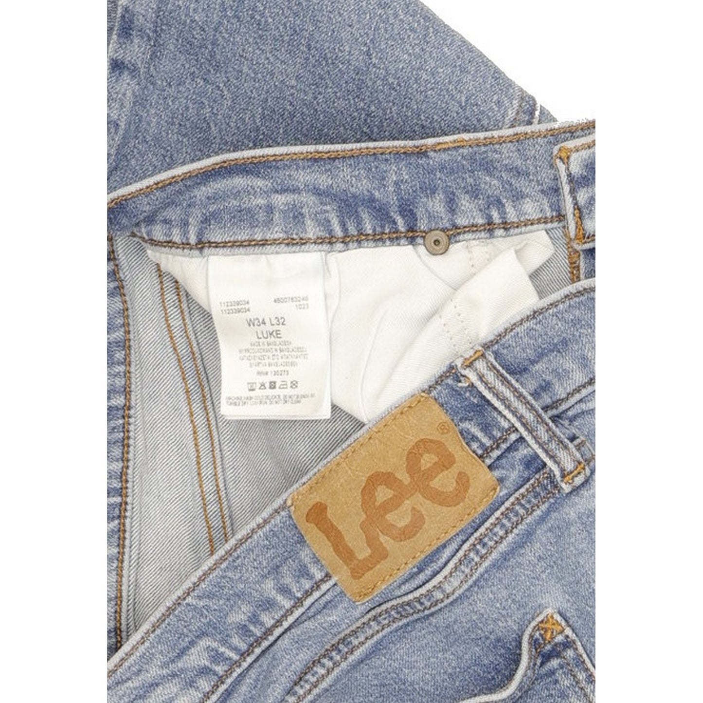 Lee Luke Men Blue Skinny Slim Stretch Jeans W34 L31